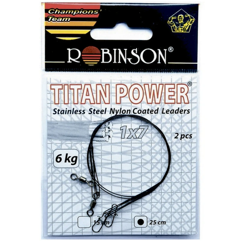 За риболов на хищници Повод стоманен ROBINSON TITAN POWER 1 x 7 / 9 кг