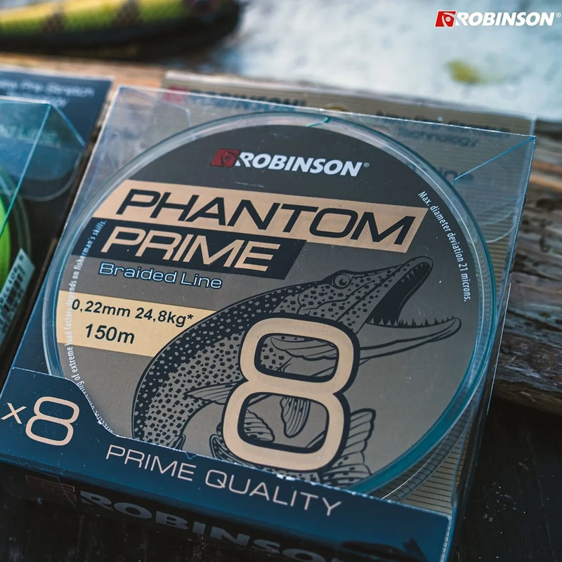 Плетени влакна Влакно плетено ROBINSON 8X PHANTOM PRIME GREEN 150 м