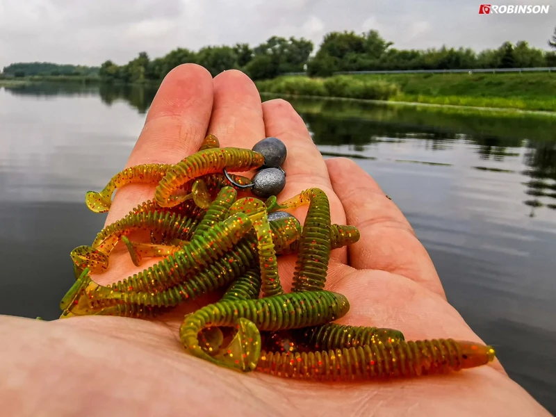 Силиконови Силиконова примамка ROBINSON TWISTER WASABI / MO-SH - 5 бр.